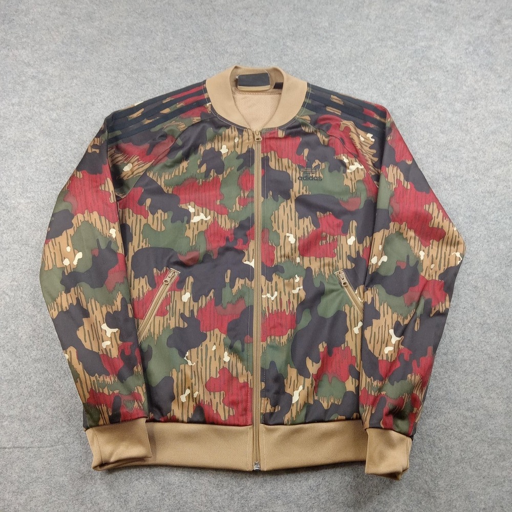 Adidas‎ Track Jacket Youth Small Multicolor Camo Pharrell Williams Hu Hiking